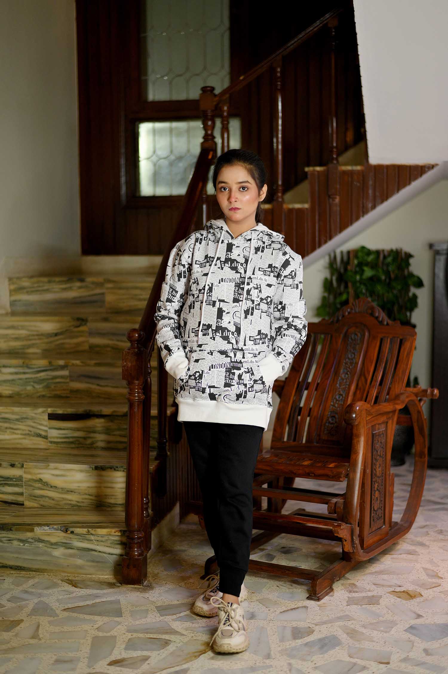 TCC Factory Outlet White AOP Hoody