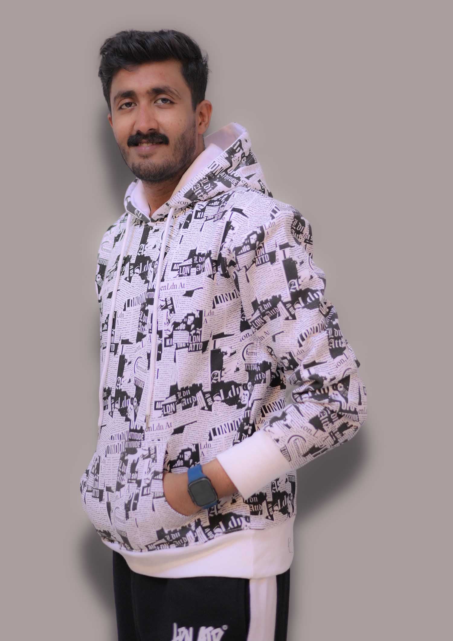 TCC Factory Outlet White AOP Hoody