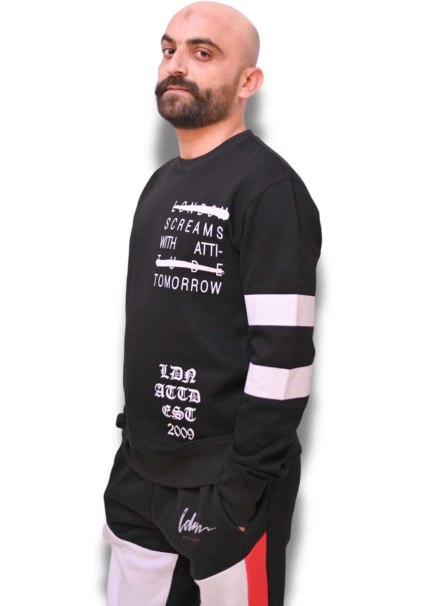 Sharp Shooter Black Sweatshirt – Tccfactoryoutlet