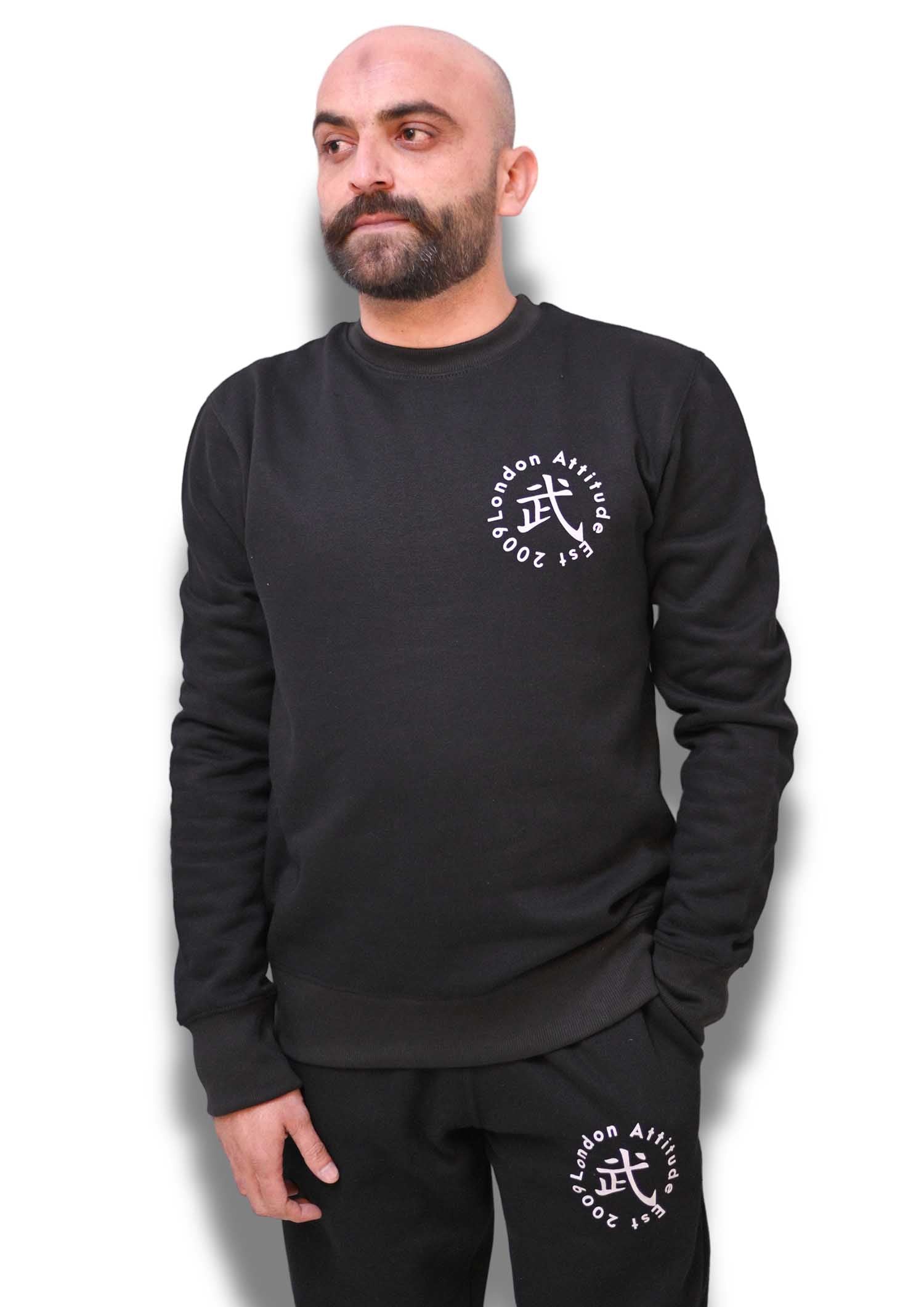 Black Basic Sky Broom Sweatshirt