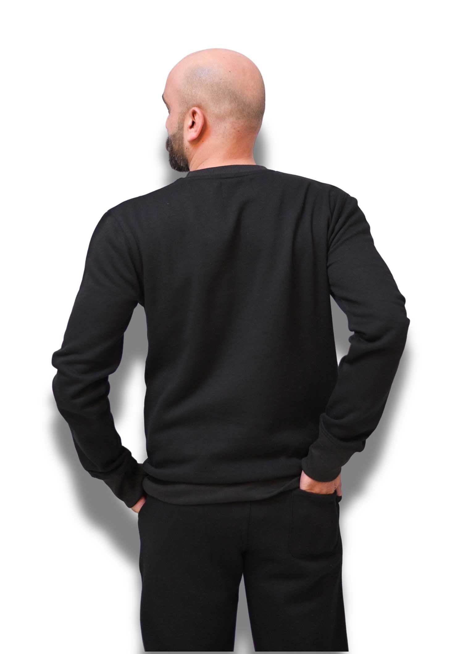 Black Basic Sky Broom Sweatshirt